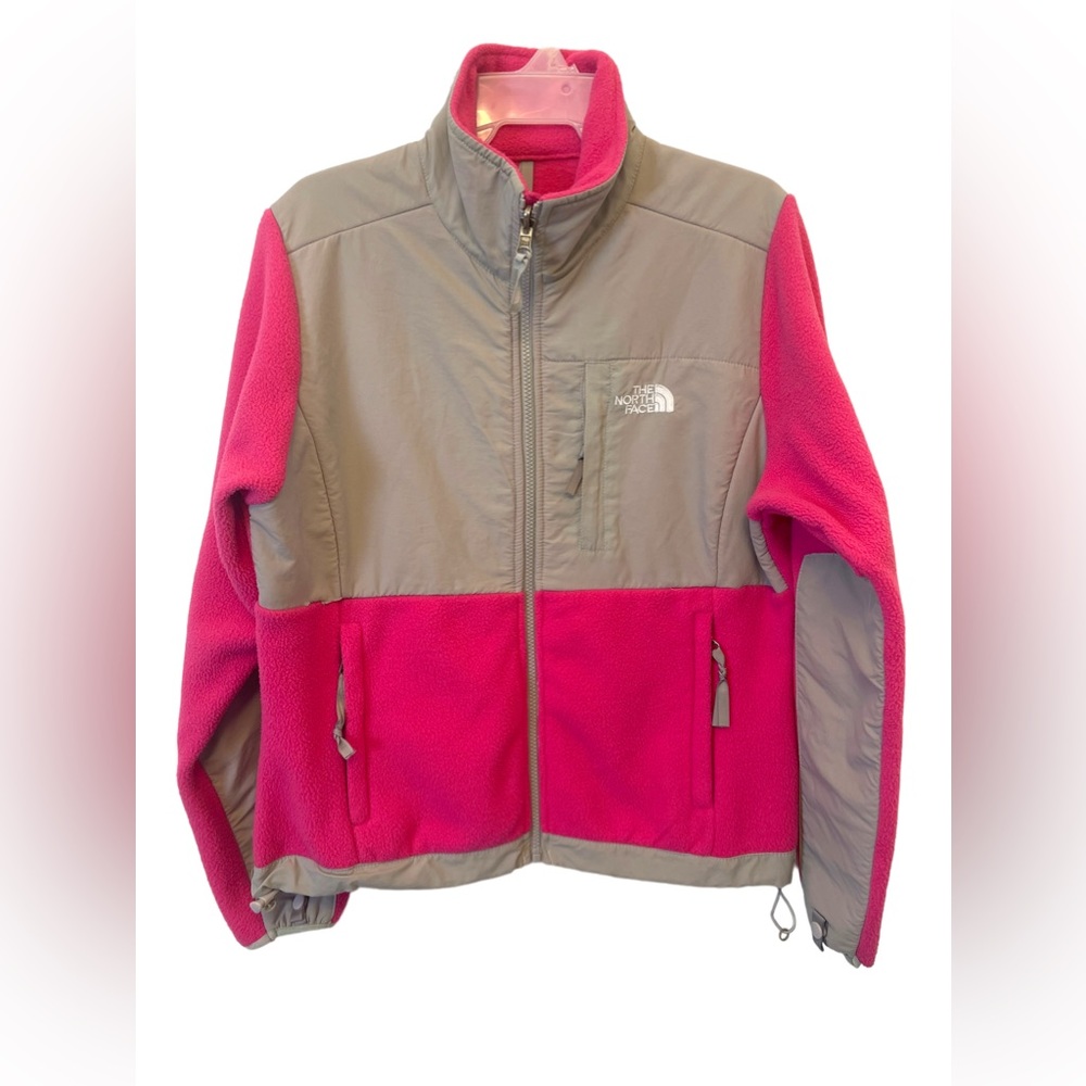 The North Face Denali Full Zip Fleece Jacket With Zip Pockets Size M Pink